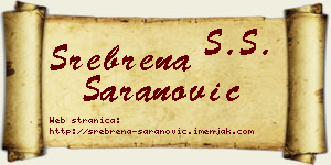 Srebrena Šaranović vizit kartica